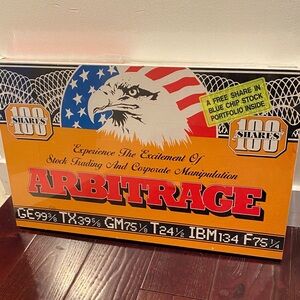 NEW Sealed ARBITRAGE Stock Market Game H. C. Jacoby 1986 Blue Chip Stock Incl